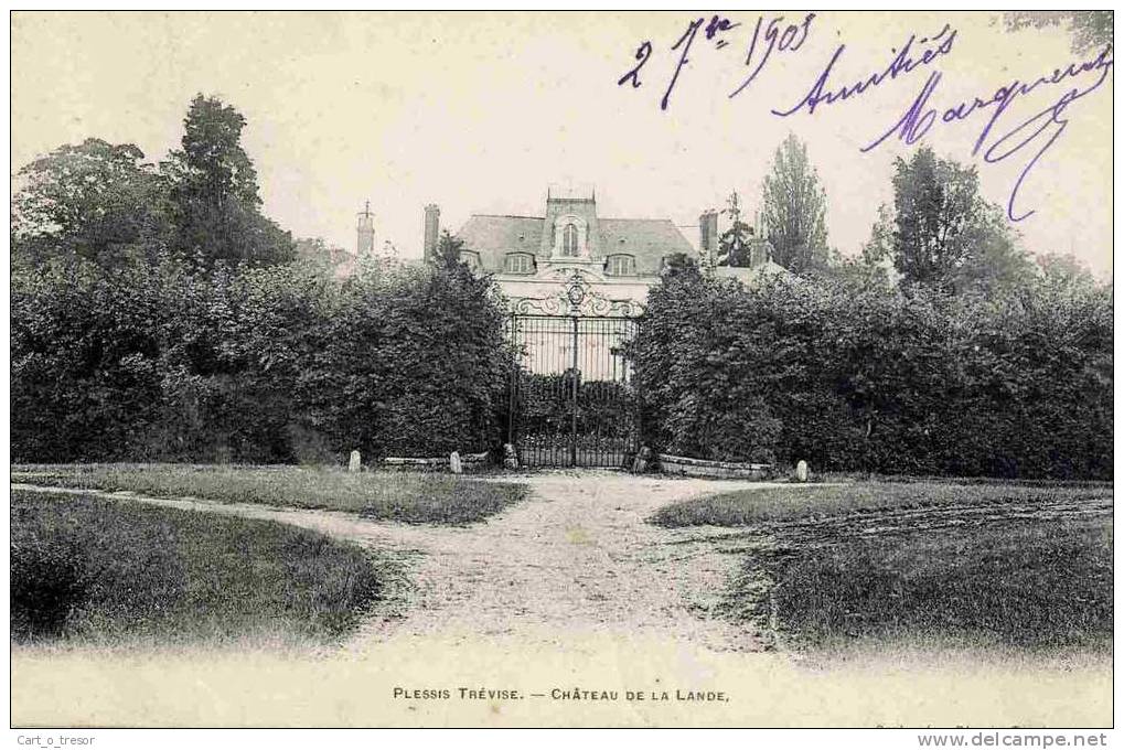 CPA 94 LE PLESSIS TREVISE CHATEAU DE LA LANDE 1905 - Le Plessis Trevise