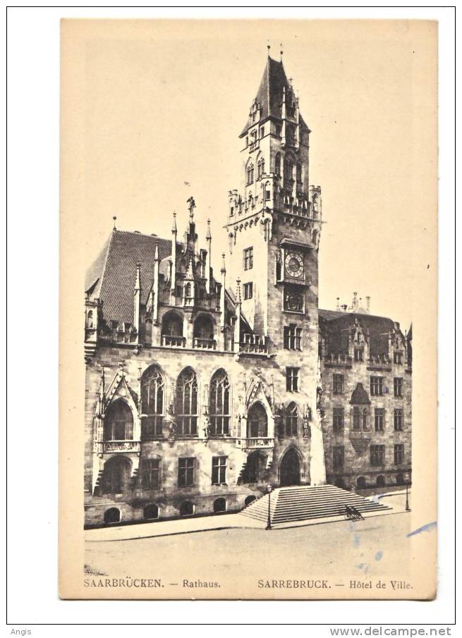 CPA-----Allemagne >   Sarre >   Saarbruecken ----RATHAUS - Saarbruecken