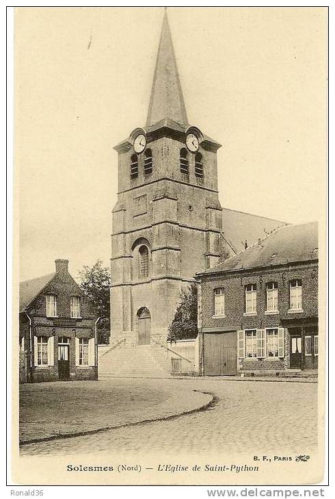 CP 59 SOLESMES L´église De Saint Python - Solesmes