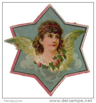 DECOUPI ANCIEN ANGE DANS UNE ETOILE - DIE-CUT - Angels