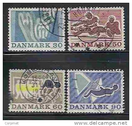 DENMARK - SPORTS - Yvert # 525/8 -  VF USED - Gebruikt