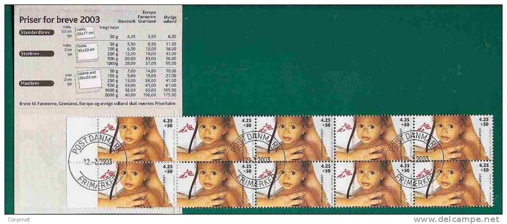DENMARK - CHILDREN - ENFANT -  2003 - Michel # 1337  - Complete Surtax BOOKLET - CARNET -   VF USED - Libretti