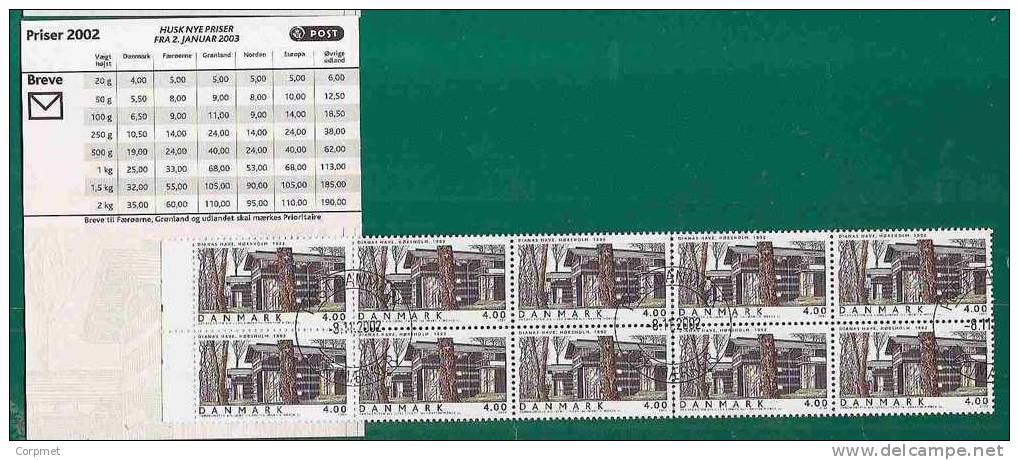 DENMARK - HOUSES - ARCHITECTURE -  2003 - Michel # 1339  - Complete  BOOKLET - CARNET -   VF USED - Carnets