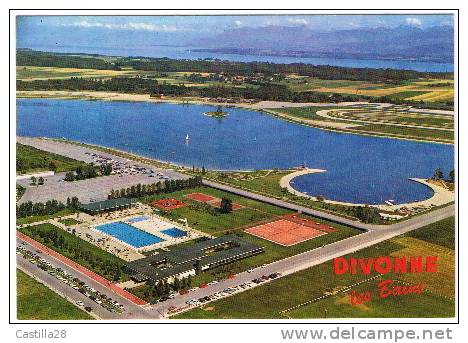 Cp DIVONNE Les BAINS - Vue Aérienne Sur Les Installations Sportives - Divonne Les Bains