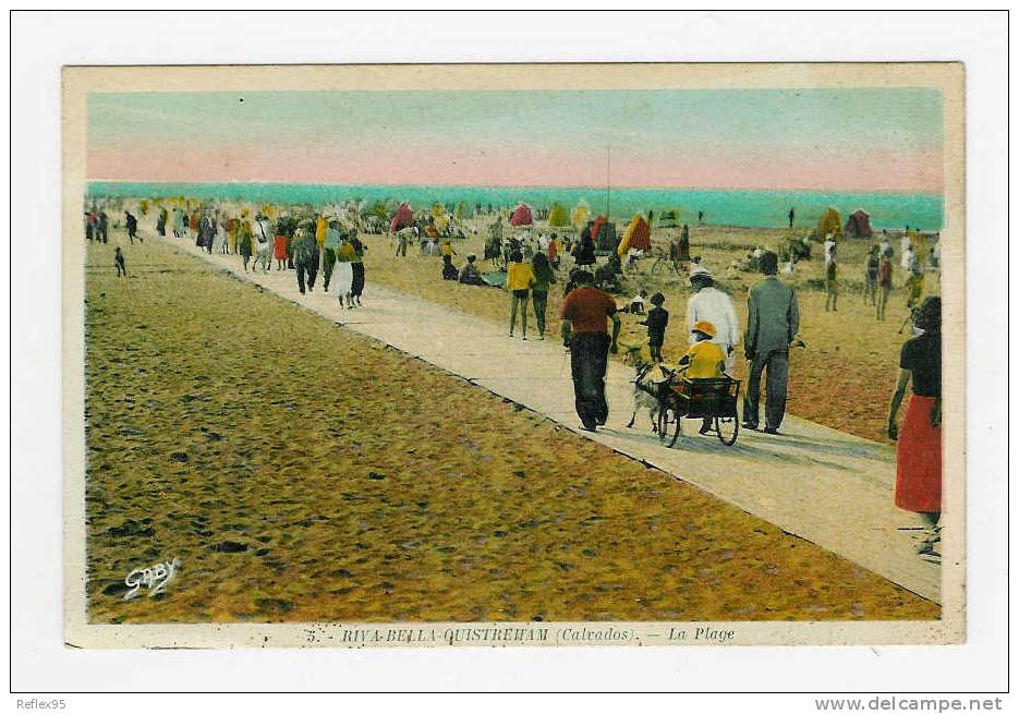 RIVA BELLA - OUISTREHAM - La Plage ( Attelage De Chèvre ) - Riva Bella