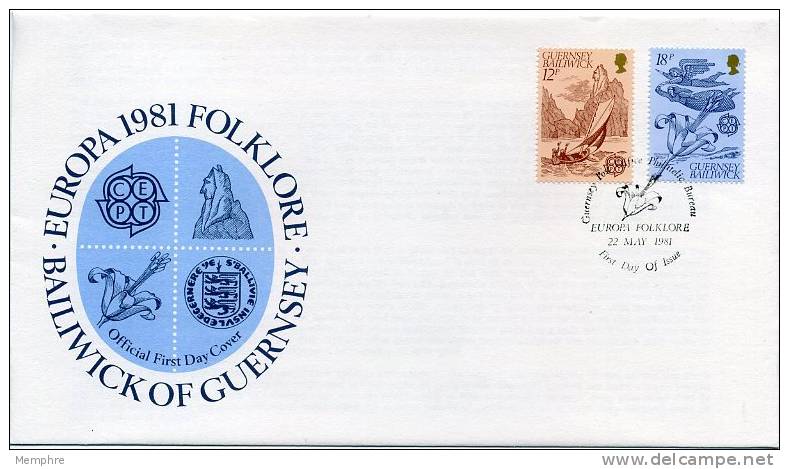 1981  Europa CEPT FDC Folklore   Mi Nr 223-4 - Guernsey