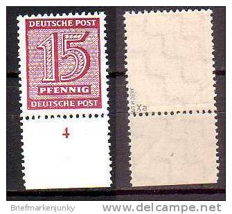 2774) SBZ Mi.Nr. 133Xwa Postfrisch ** Gepr.Jasch.BPP - Mint