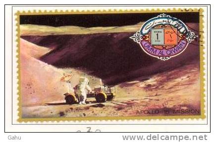 Um-al -Qiwain Série A36 (1972) 1/5 "Apollo XV " - Umm Al-Qiwain