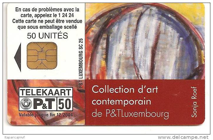 Telecarte LUXEMBOURG :   F   SC25  ART CONTEMPORAIN - Luxemburg