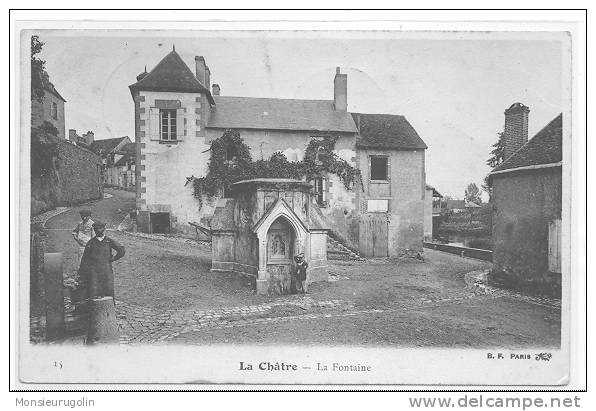 36 ) LA CHATRE, La Fontaine, B.F. Edit, ANIMEE - La Chatre