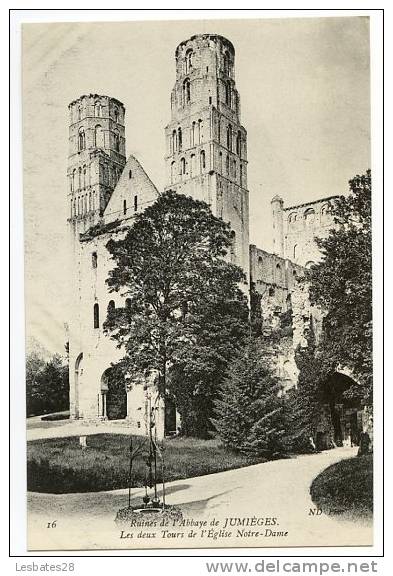 CPA 76.-Ruines De L' Abbaye De JUMIEGES.-les Deux Tours De L'Eglise Notre-Dames.-CVB 775 - Jumieges