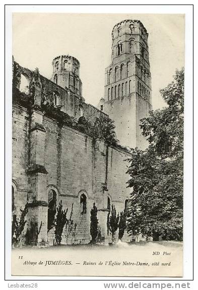 CPA 76.-Abbaye De JUMIEGES.-Ruines De L'Eglise Notre-Dame, Coté Nord.-CVB 778 - Jumieges