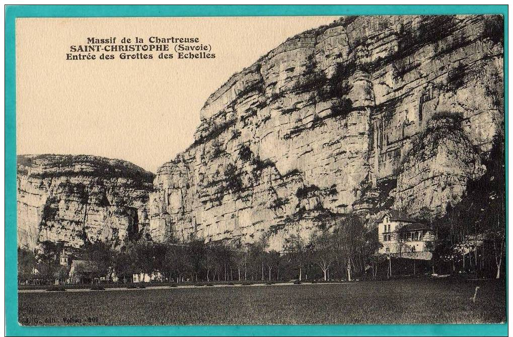CPA  SAINT CHRISTHOPHE    "Massif De La Chartreuse, Entrée Des Grottes Des Echelles"  Non Voyagée Très Bon état - Other & Unclassified