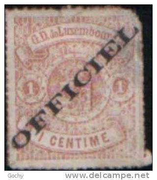 Luxemburg :  SERVICE : N° 1 (1 IA)   (*)  . -- 1875 -- Cat.: 40,00€ - Dienstmarken