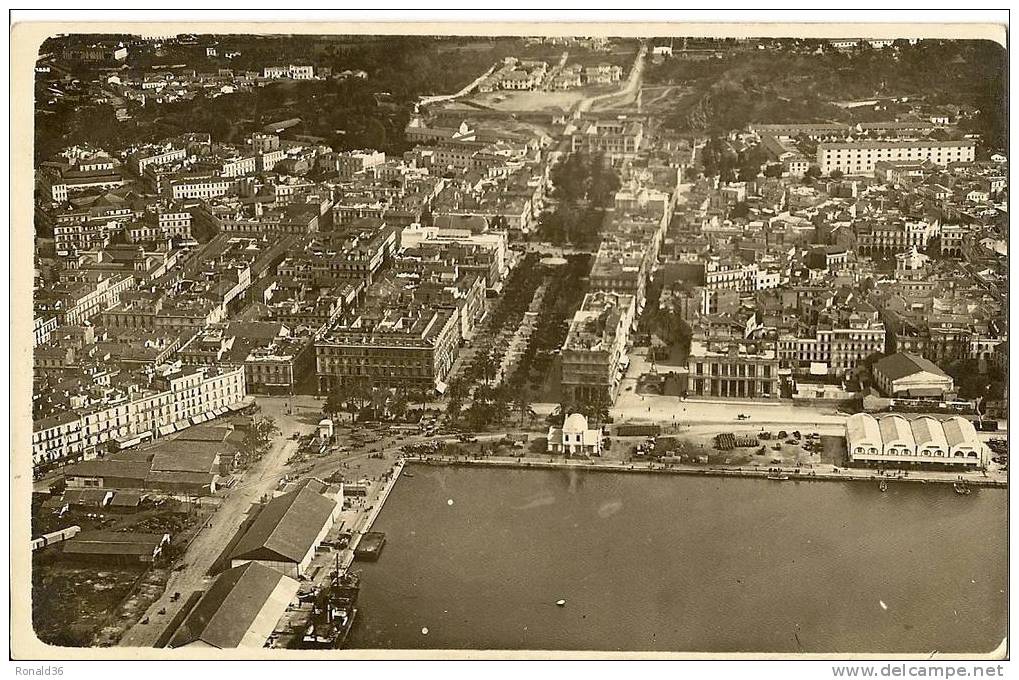 CP Algérie BAUNE ( Bone)Une Vue (port, Bateaux) Rare Carte Photo - Annaba (Bône)