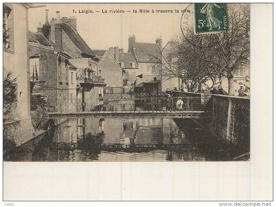 LAIGLE - La Rivière - La Rille à Travers La Ville. - L'Aigle