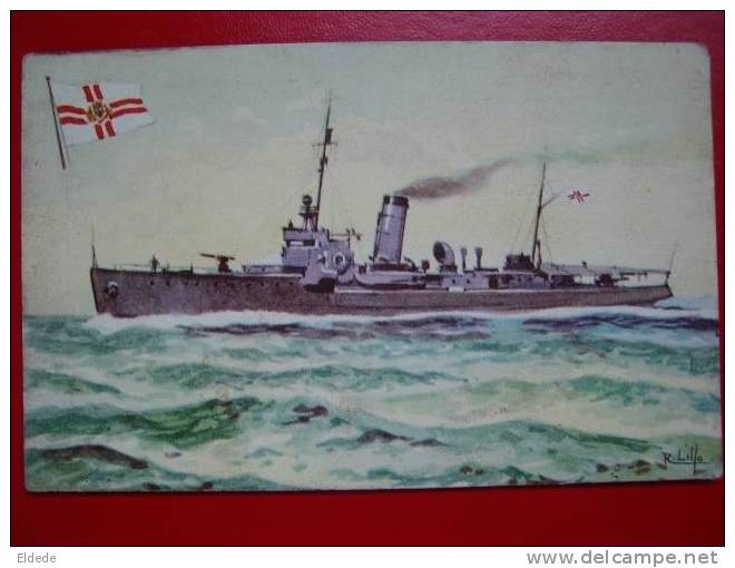 Warship "Virsaitis" Advert La Estrella Chocolates Frol Cuba - Lettonie