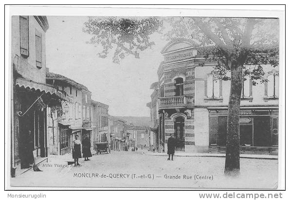 82 ) MONTCLAR DE QUERCY, Grande Rue (centre), ANIMEE, Melle Viatges Ã©dit - Montclar De Quercy