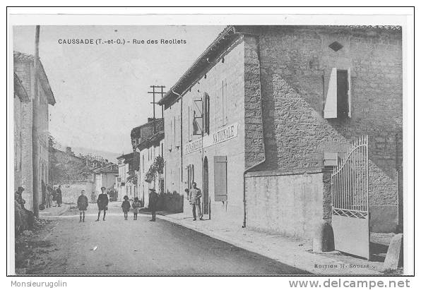 82 ) CAUSSADE, Rue Des Recollets, GENDARMERIE NATIONALE, ANIMEE, Ed SouliÃ© - Caussade