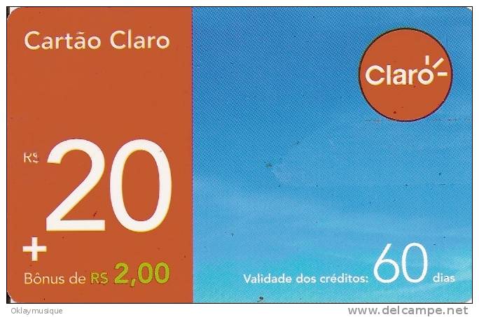 TELECARTE DU BRESIL CLARO - Brésil