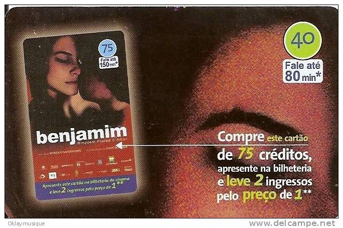 TELECARTE DU BRESIL SERIE CINEMA BENJAMIN - Brazil