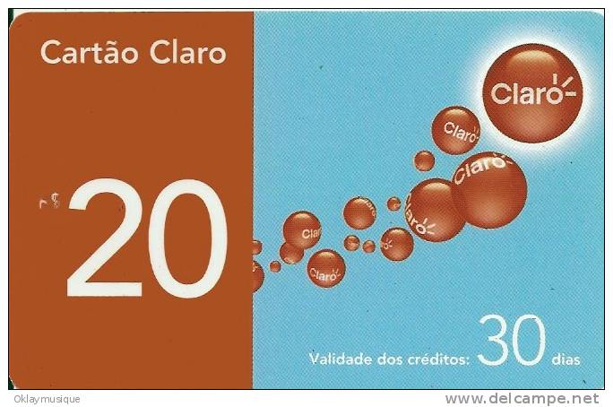 TELECARTE DU BRESIL CLARO - Brésil