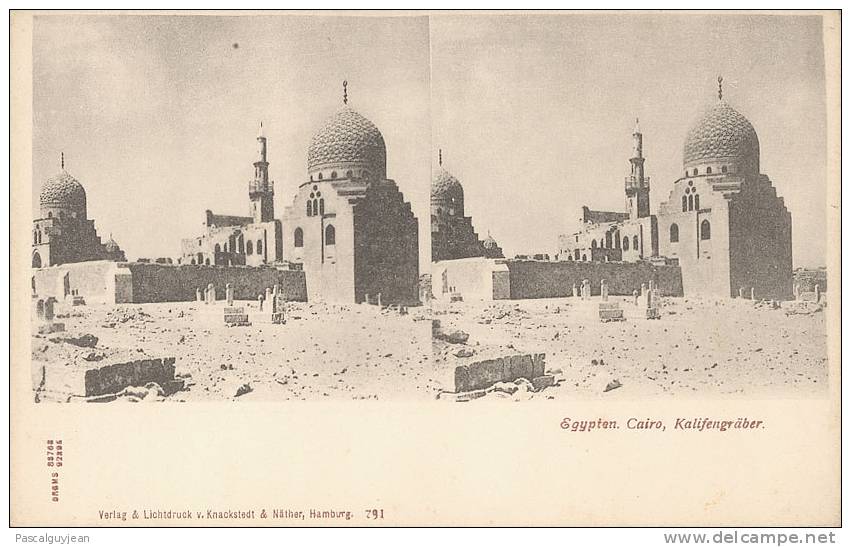 CPA STEREO LE CAIRE - KALIFENGRABER - Stereoskopie