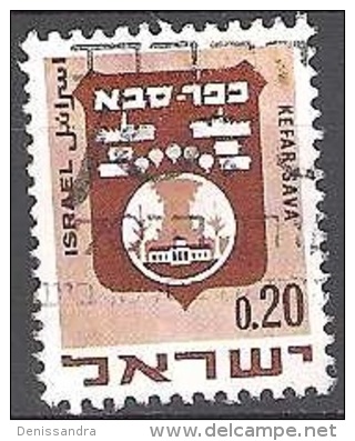 Israel 1970 Michel 487 O Cote (2007) 0.35 Euro Armoirie Kefar Sava - Used Stamps (without Tabs)