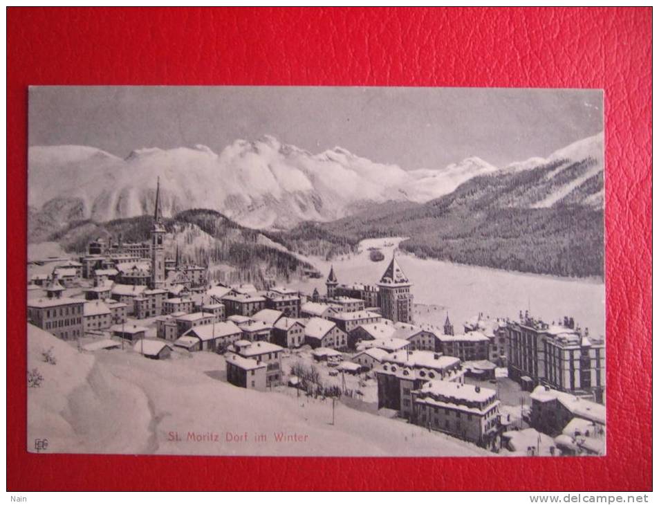 Suisse - ST MORITZ DORF IM WINTER. - St. Moritz