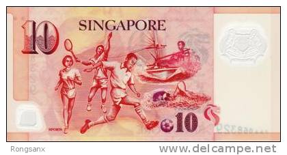 2004 SINGAPORE PLASTIC BANKNOTE $10.0 - Singapore