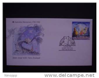 Australia   1988 N.Z. Australia  Joint Issue  FDC - Premiers Jours (FDC)