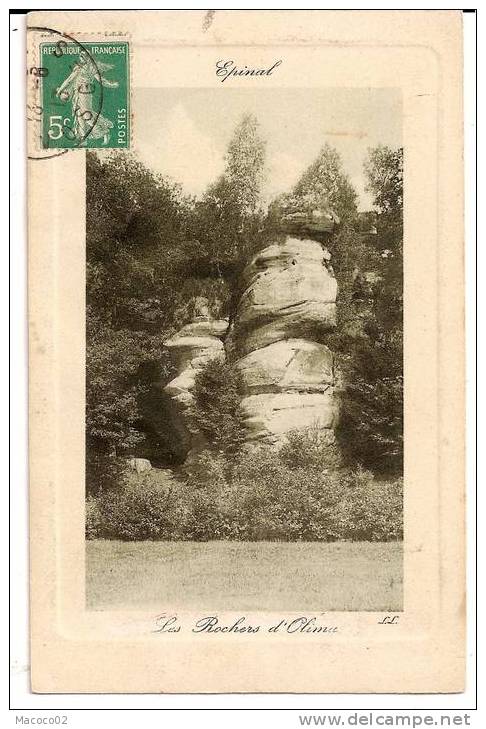 EPINAL Dpt 88 Les Rochers D´Olima LL112 De 1913 - Epinal