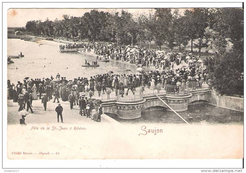 17 -  SAUJON -  Fête De La Saint Jean à RIBEROU - Animée : Compétition De Nage - Saujon