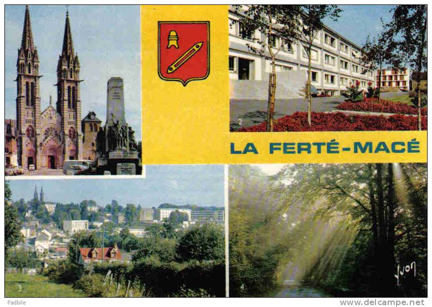 Carte Postale 61.  La Ferte Mace  Trés Beau Plan - La Ferte Mace