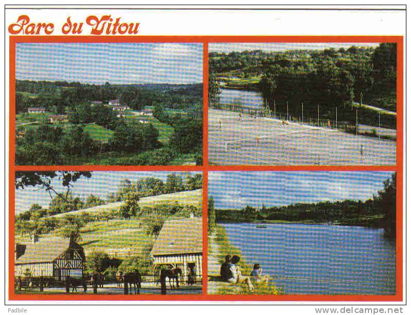 Carte Postale 61.  Vimoutiers  Parc Du Vitou  Pêche à La Truite Tennis équitation Trés Beau Plan - Vimoutiers