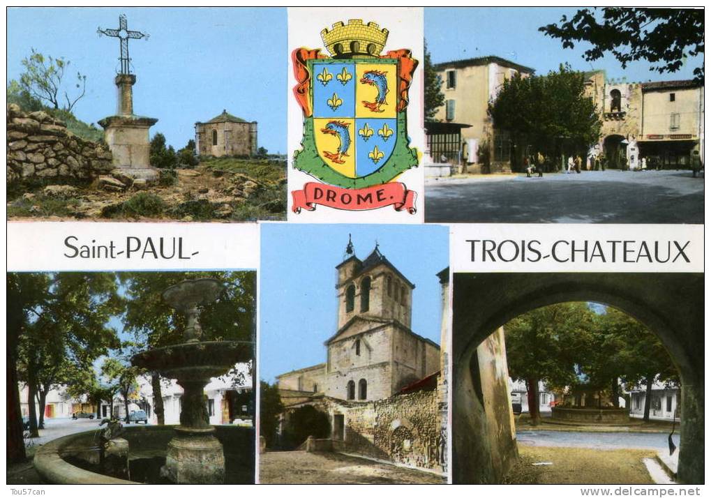 SAINT-PAUL-TROIS-CHATEAUX - DRÔME - BELLE CPSM MULTIVUES. - Autres & Non Classés