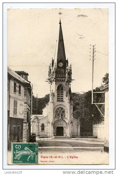 CPA 95.-VIGNY.-L'Eglise.--.-CVB 805 - Vigny