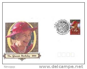 Australia   1993   QEII Birthday  FDC - Sobre Primer Día (FDC)