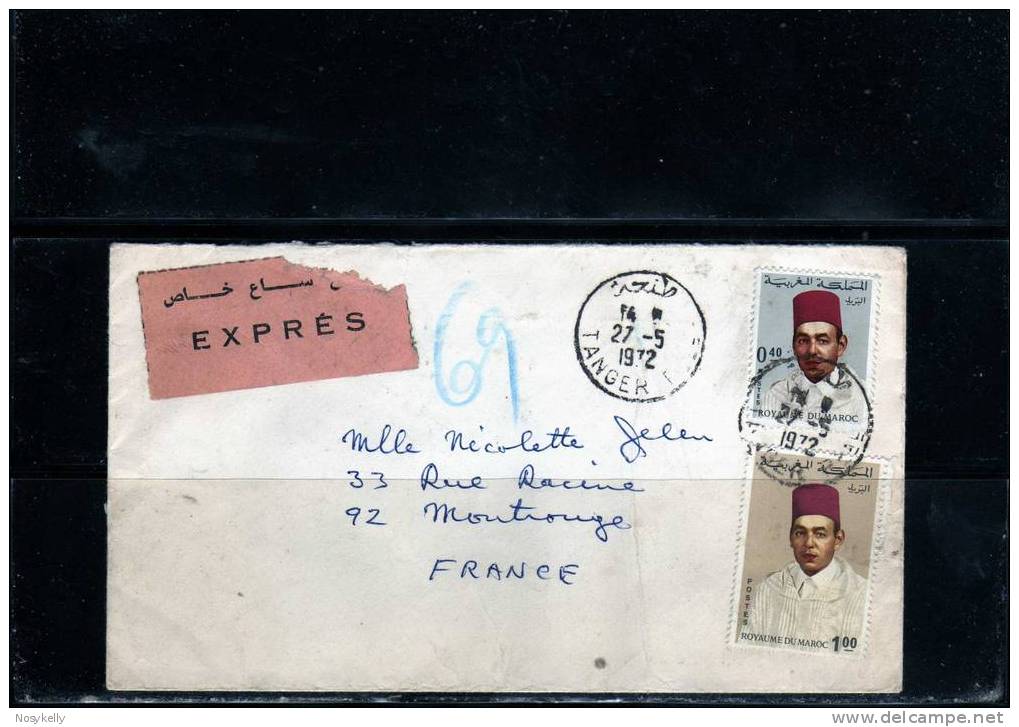 Lettre   --  Du MAROC Pour La France  --  Tanger  -- - Maroc (1956-...)