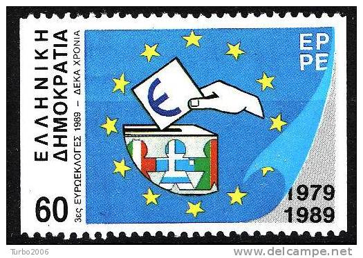 GREECE 1989 International Aniverseries 60 APX With CN "95" On Gum Vl. 1782Aa MNH - Ungebraucht