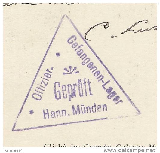 LOT-ET-GARONNE  /  AGEN  /  PRAIRIE  DU  PONT-CANAL  ( RARE Cachet En Franchise Militaire , Camp Allemand , En 1917 ) - Agen