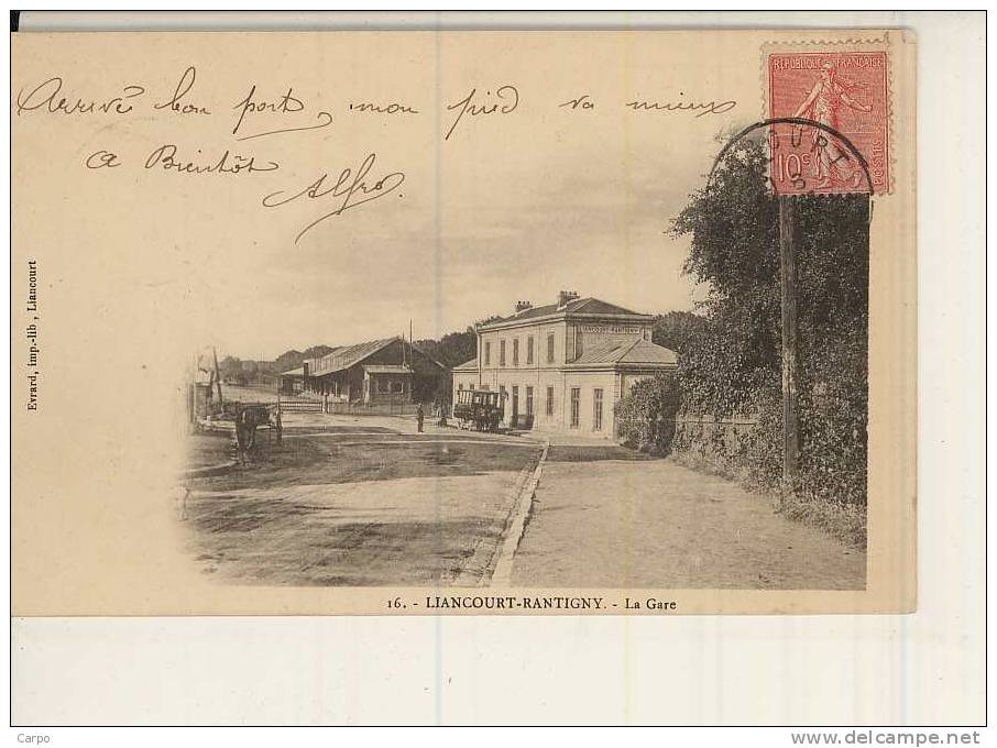 LIANCOURT-RANTIGNY. - La Gare. - Liancourt