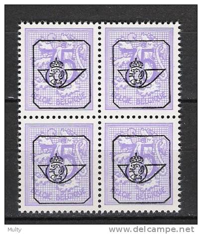 Belgie OCB V789 (**) In Blok Van 4. - Typografisch 1951-80 (Cijfer Op Leeuw)