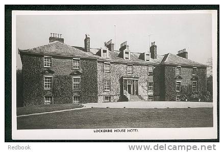 Real Photo Postcard Lockerbie House Hotel Dumfries & Galloway Scotland  - Ref B120 - Dumfriesshire