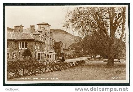 Real Photo Postcard Car At Drummond Arms St. Fillans Perth & Kinross Scotland  - Ref B120 - Perthshire