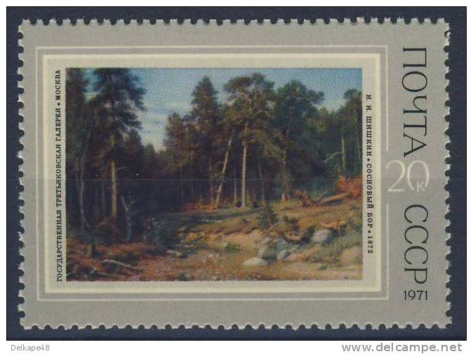 Soviet Unie CCCP Russia 1971 Mi 3935 YT 3771 ** Iwan Schischkin (1832-1898): Pine Forest / Pinède / Kiefernwald - Unused Stamps