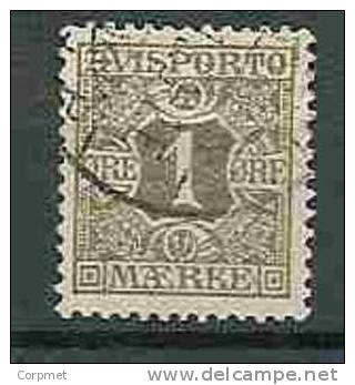 DENMARK - NEWSPAPER STAMPS - TIMBRES POUR JOURNAUX - 1907 - Yvert # 1  - VF USED - Pacchi Postali