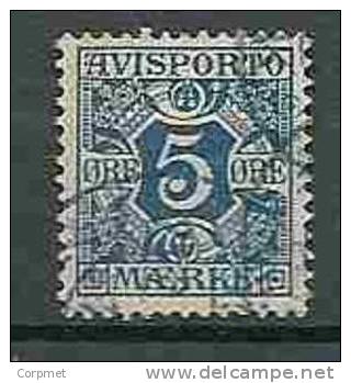 DENMARK - NEWSPAPER STAMPS - TIMBRES POUR JOURNAUX - 1907 - Yvert # 2  - VF USED - Pacchi Postali