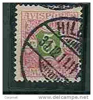 DENMARK - NEWSPAPER STAMPS - TIMBRES POUR JOURNAUX - 1907 - Yvert # 9  - VF USED - Pacchi Postali