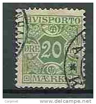 DENMARK - NEWSPAPER STAMPS - TIMBRES POUR JOURNAUX - 1907 - Yvert # 5  - VF USED - Colis Postaux